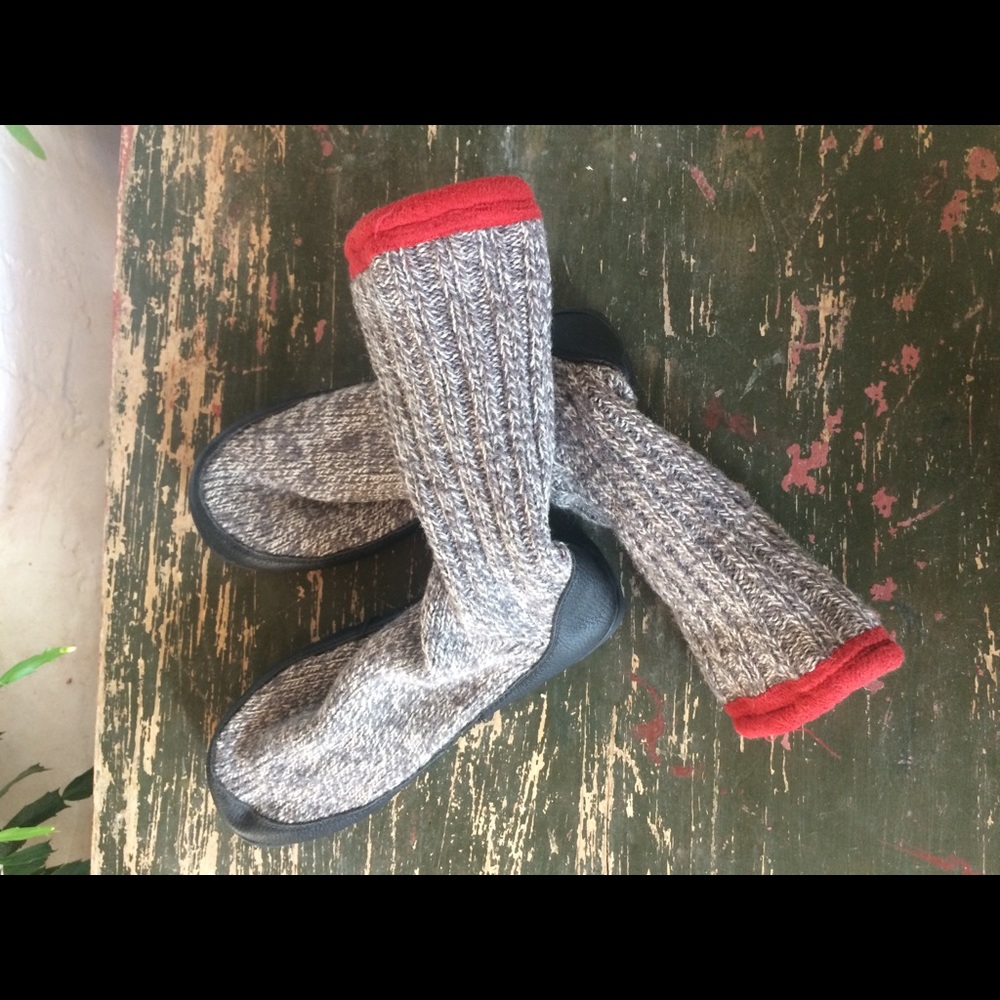 Acorn Gray and Red Men's Loafers